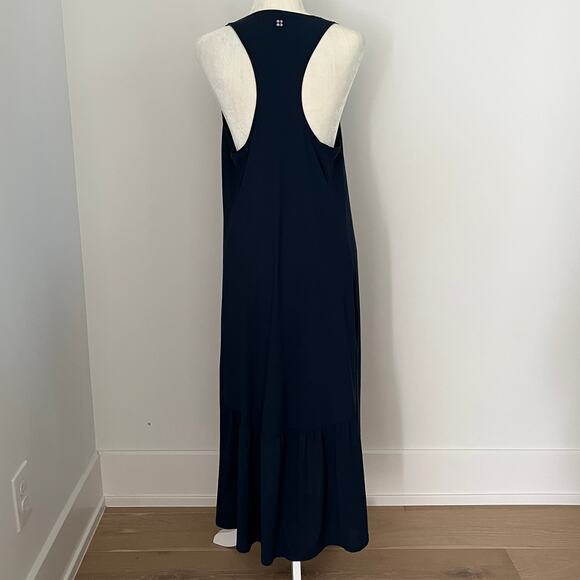 Sweaty Betty Ace Racerback Midi Dress Navy Large - Picture 5 of 7